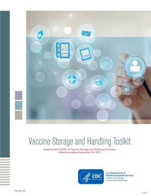 Vaccine Storage and Handling Toolkit-March 2021