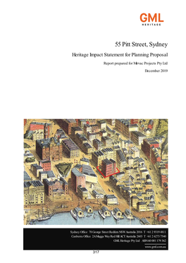 55 Pitt Street, Sydney Heritage Impact Statement for Planning Proposal