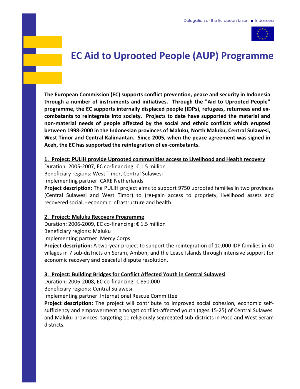 AUP) Programme