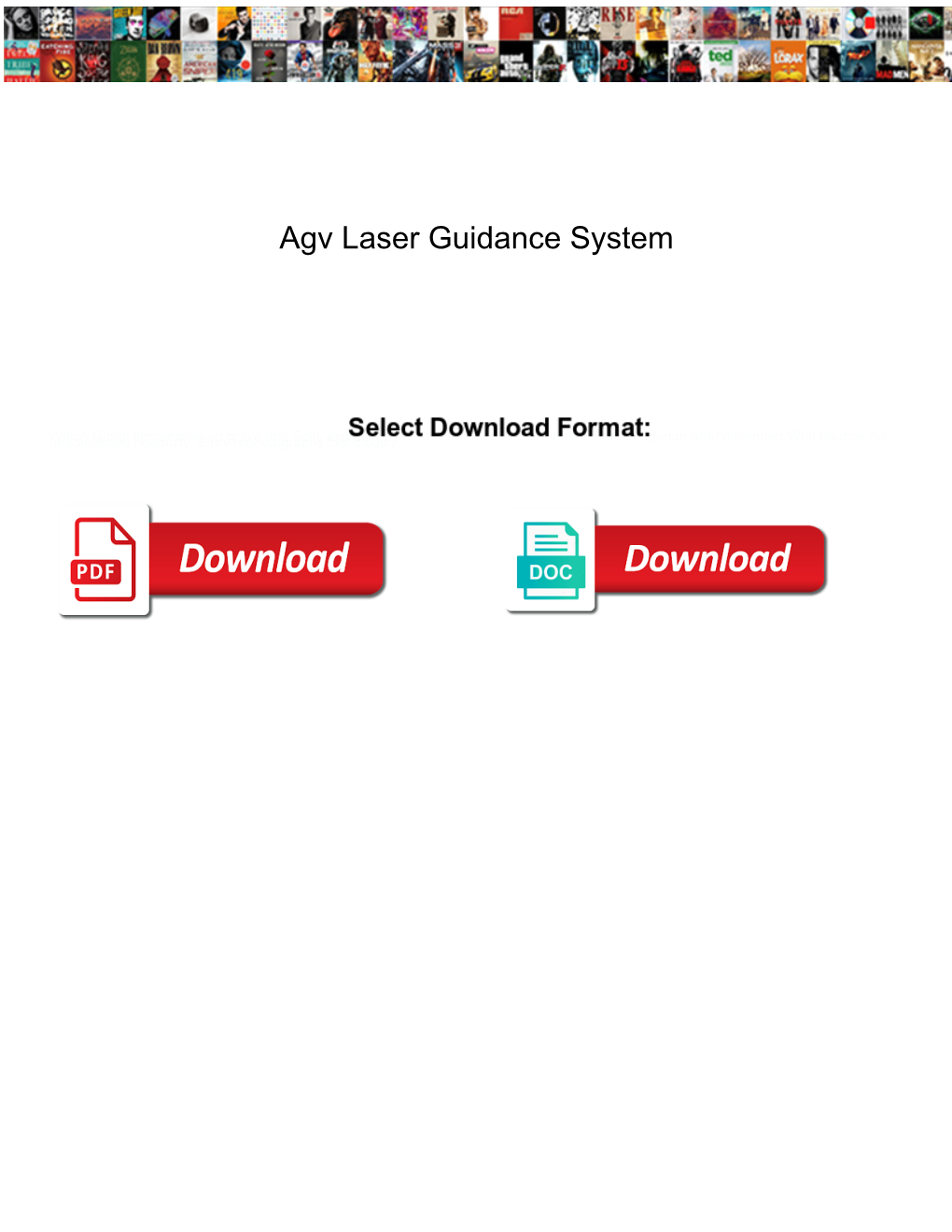 Agv Laser Guidance System