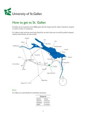 How to Get to St. Gallen