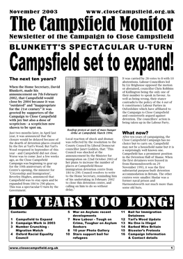 The Campsfield Monitor