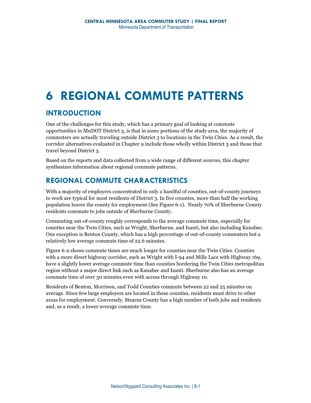 6 Regional Commute Patterns