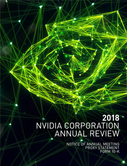 2018 Nvidia Corporation Annual Review