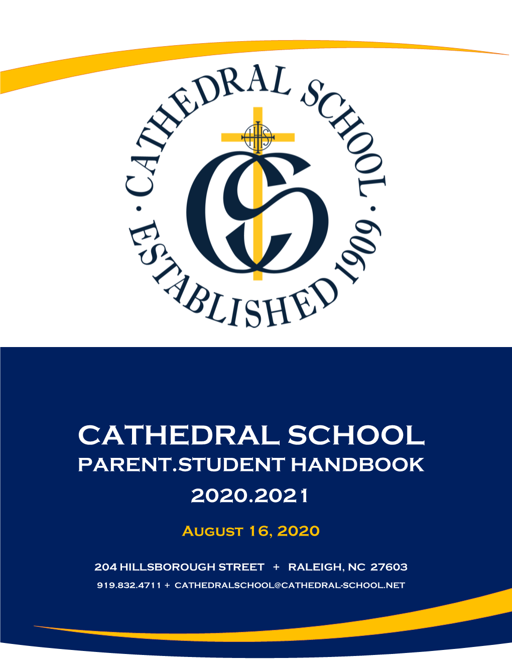 Cathedral School Parent.Student Handbook 2020.2021