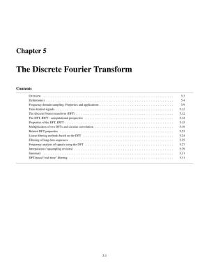 The Discrete Fourier Transform
