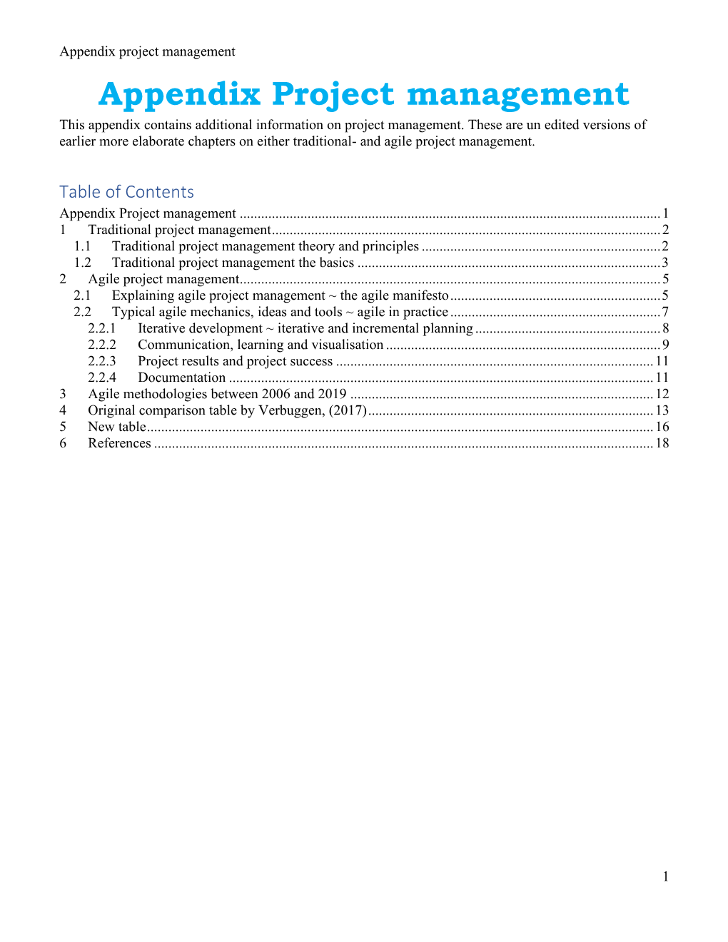 Appendix Project Management Appendix Project Management This Appendix Contains Additional Information on Project Management