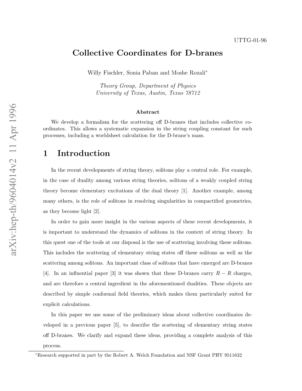 Collective Coordinates for D-Branes