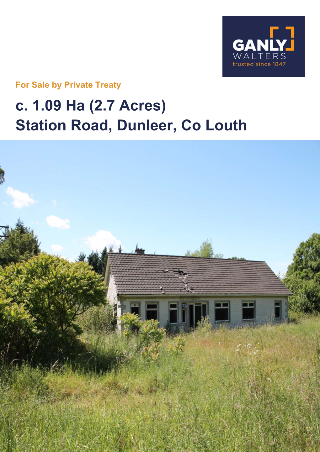 C. 1.09 Ha (2.7 Acres) Station Road, Dunleer, Co Louth