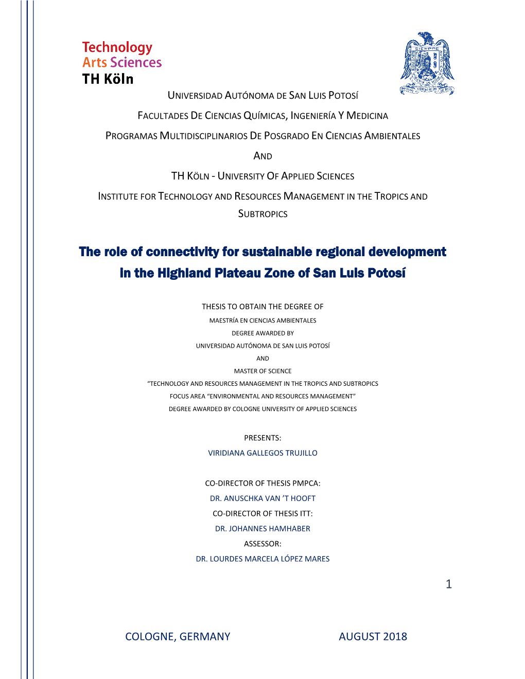 The Role of Connectivity for Sustainable Regional Development.Pdf