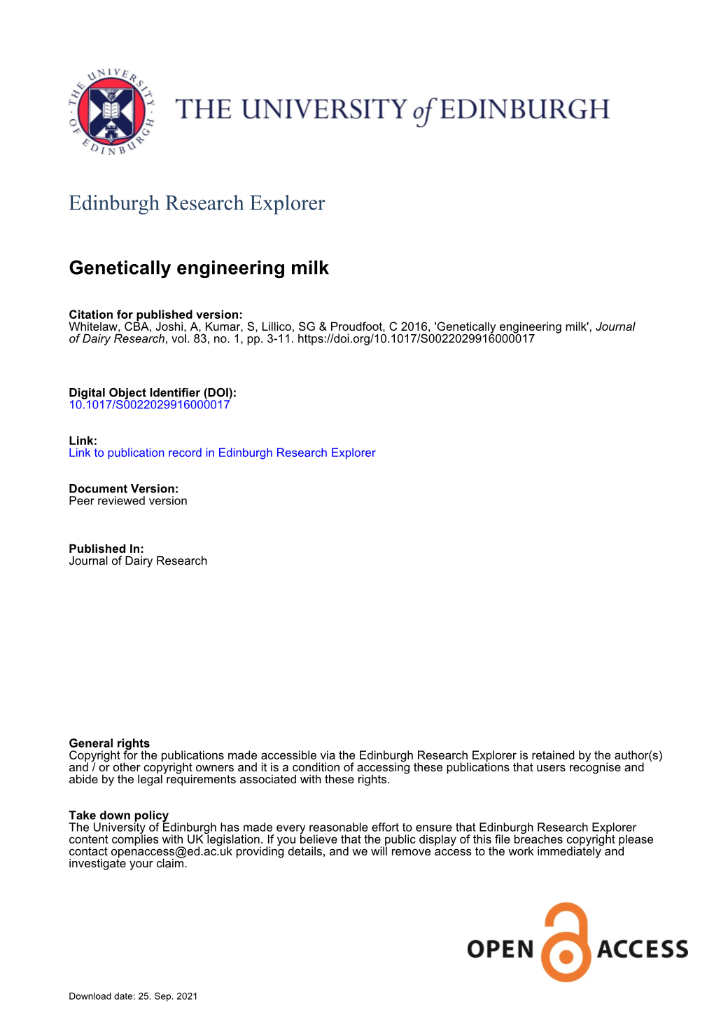 Edinburgh Research Explorer