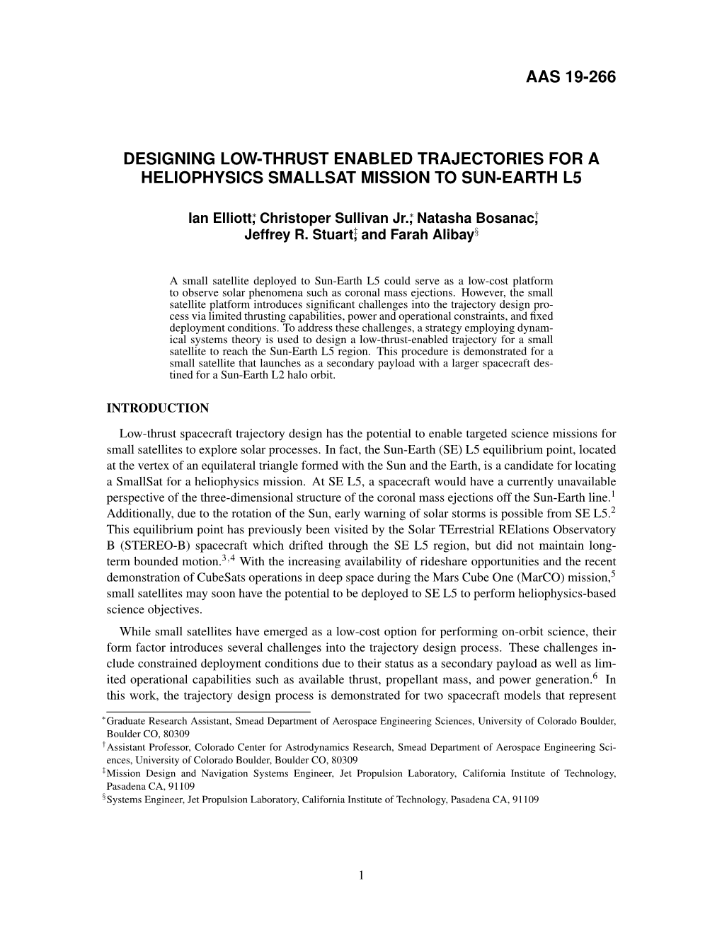 Aas 19-266 Designing Low-Thrust Enabled Trajectories for A