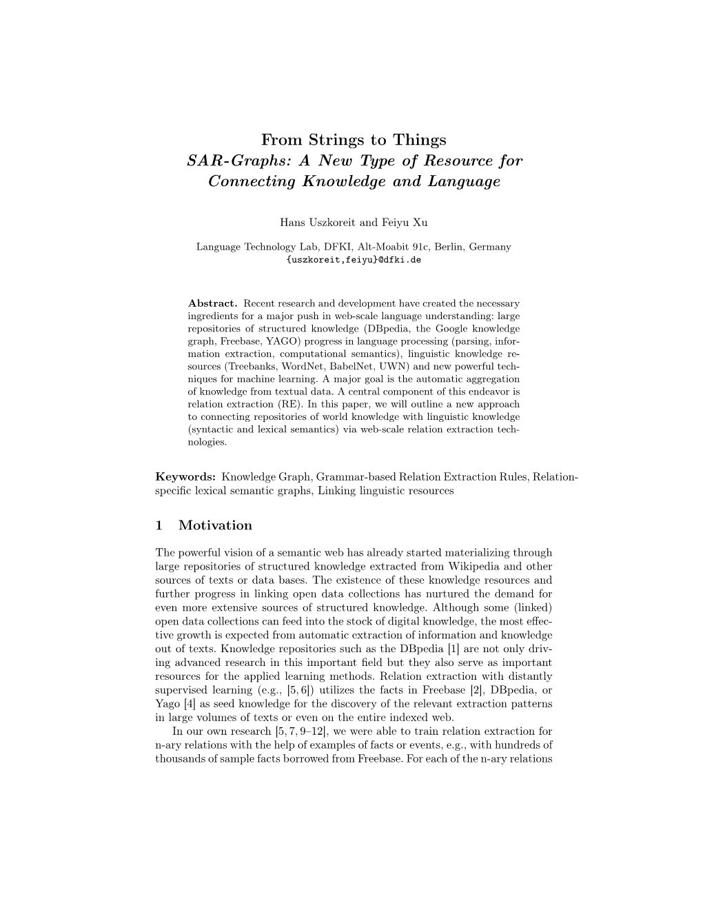 From Strings to Things SAR-Graphs: a New Type of Resource for Connecting Knowledge and Language