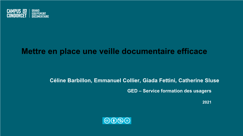 Mettre En Place Une Veille Documentaire Efficace