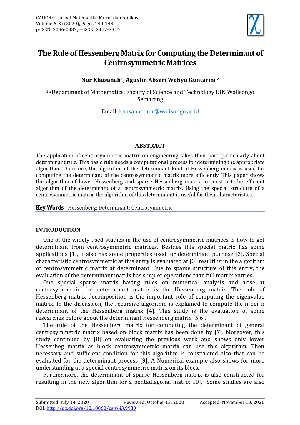 The Rule of Hessenberg Matrix for Computing the Determinant of Centrosymmetric Matrices