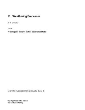 13. Weathering Processes