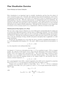 Flow Visualization Overview