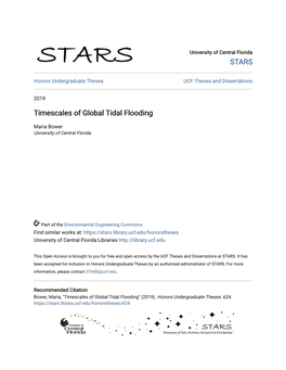 Timescales of Global Tidal Flooding