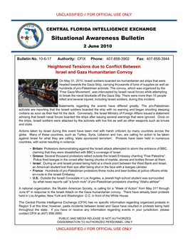 Situational Awareness Bulletin 2 June 2010