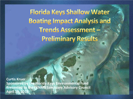 Florida Keys Shallow Water Boating Impact Analysis and Trends