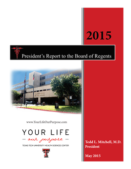 President's Report to the Board of Regents