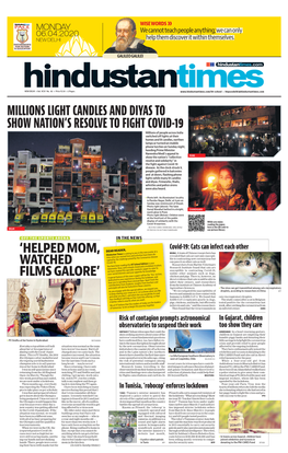 Millions Light Candles and Diyas to Show Nation's