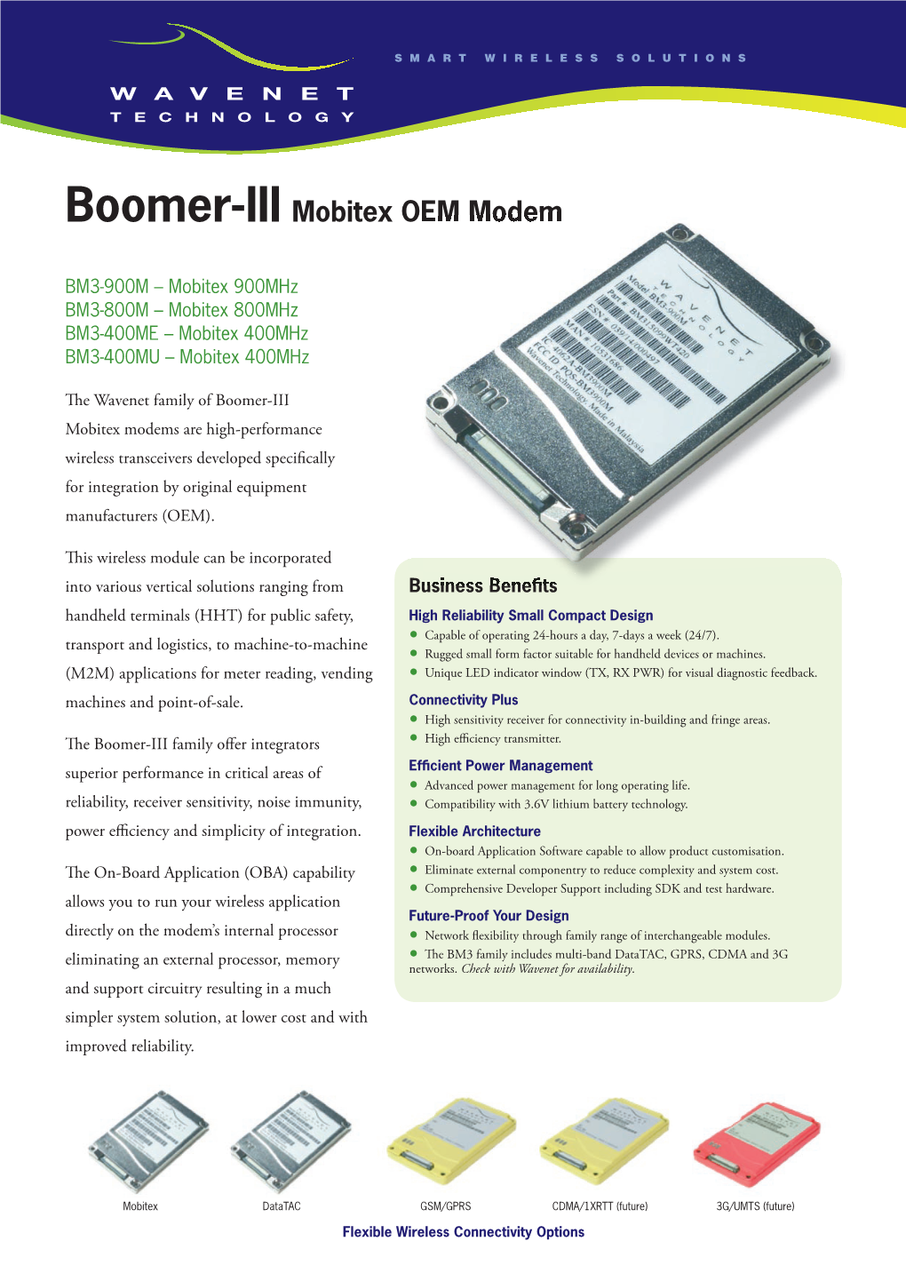Boomer-III Mobitex OEM Modem