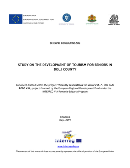 Study on the Development of Tourism for Seniors in Dolj County