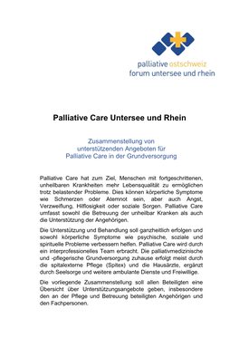 Palliative Care Untersee Und Rhein