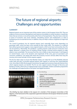 The Future of Regional Airports: Challenges and Opportunities