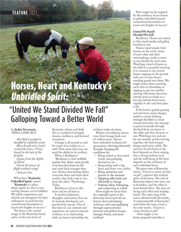 Horses, Heart and Kentucky's Unbridled Spirit
