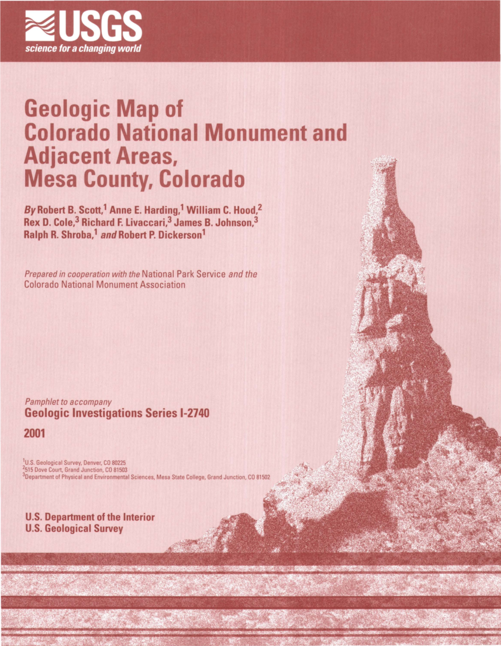 Geologic Map of Colorado National Monument and Adjacent Areas, Mesa County, Colorado