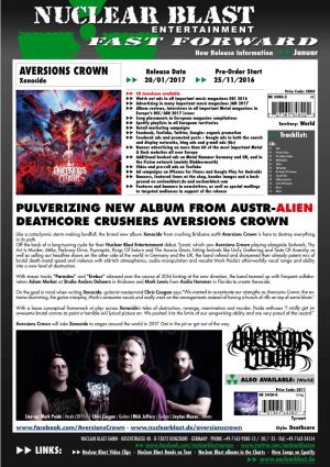 Pulverizing New Album from Austr-Alien Deathcore