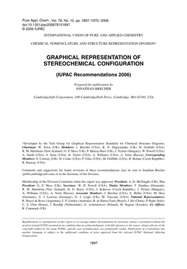 Graphical Representation of Stereochemical Configuration