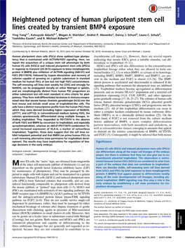 Heightened Potency of Human Pluripotent Stem Cell Lines Created