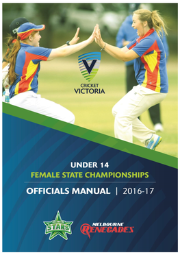 Under 14 Female State Championships 2016/17 2