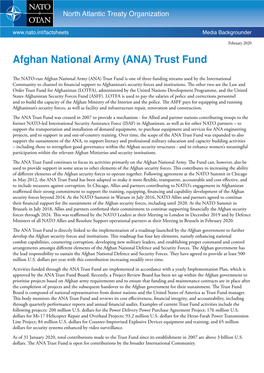 Afghan National Army (ANA) Trust Fund