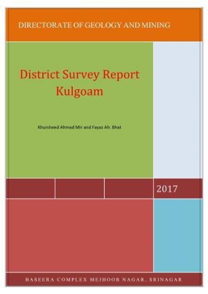 District Survey Report Kulgoam