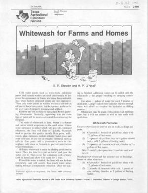 Whitewash for Farms and Homes