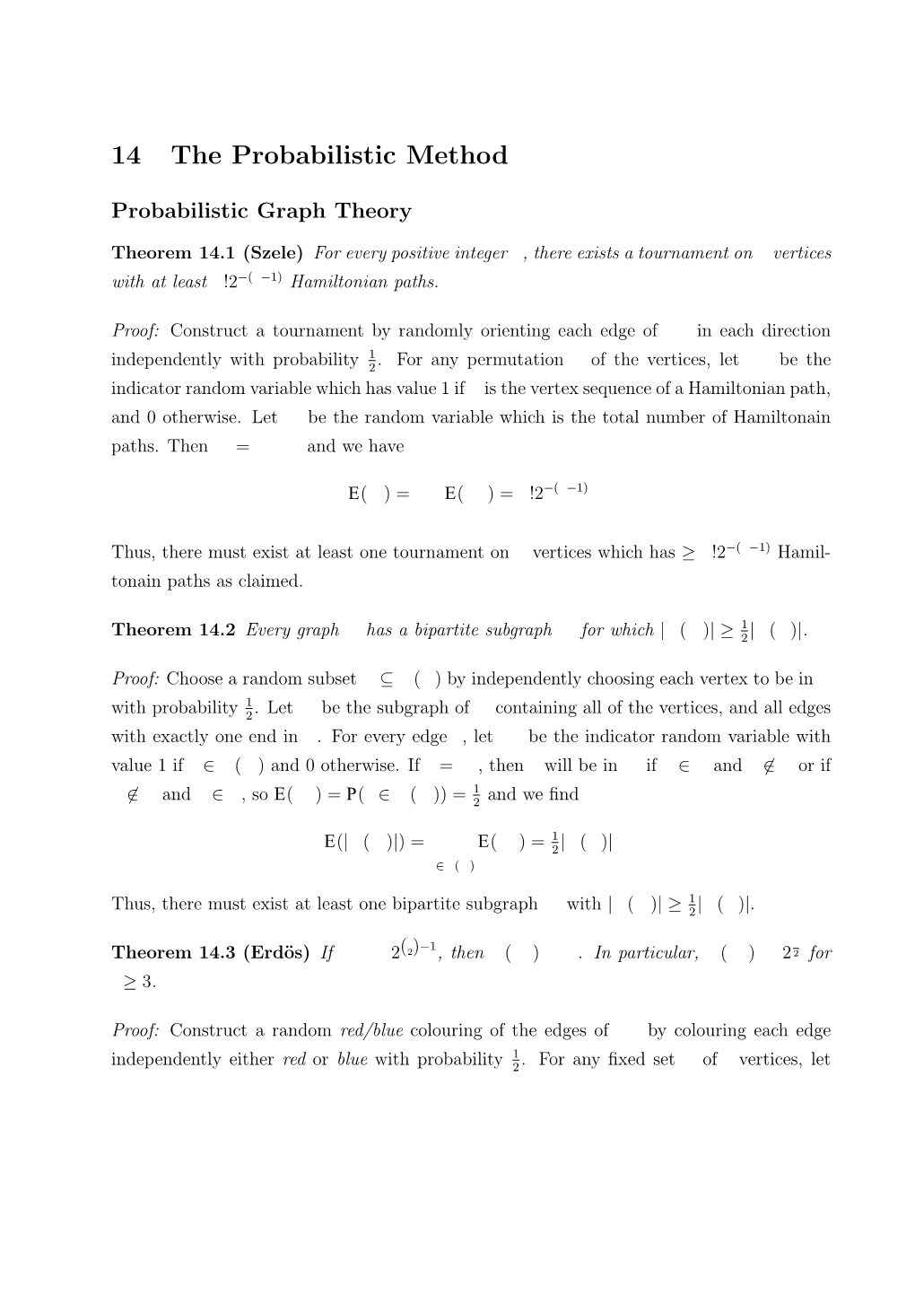 14 the Probabilistic Method