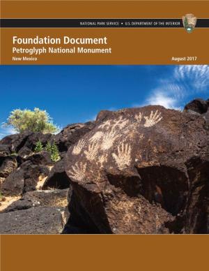 Foundation Document Petroglyph National Monument New Mexico August 2017 Foundation Document