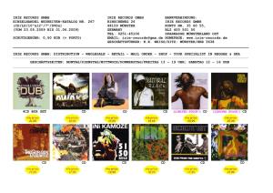 IRIE RECORDS New Release Catalogue 06-09 #1