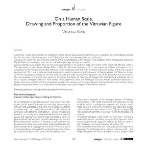 On a Human Scale. Drawing and Proportion of the Vitruvian Figure Veronica Riavis