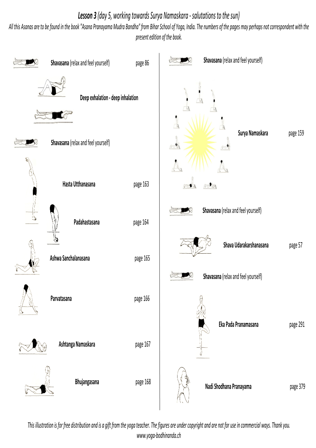 Lesson 3 (Day 5, Working Towards Surya Namaskara