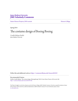 The Costume Design of Boeing Boeing Camille Melaine Petrillo James Madison University