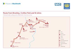 Route from Brockley, Crofton Park and St Johns a Family-Friendly Walking Route to Blackheath in Less Than an Hour