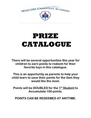 Prize Catalogue