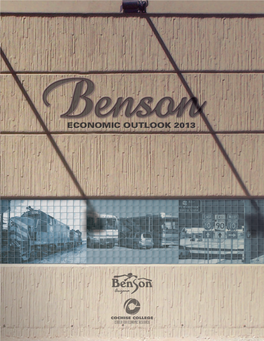 2013 Benson Economic Outlook