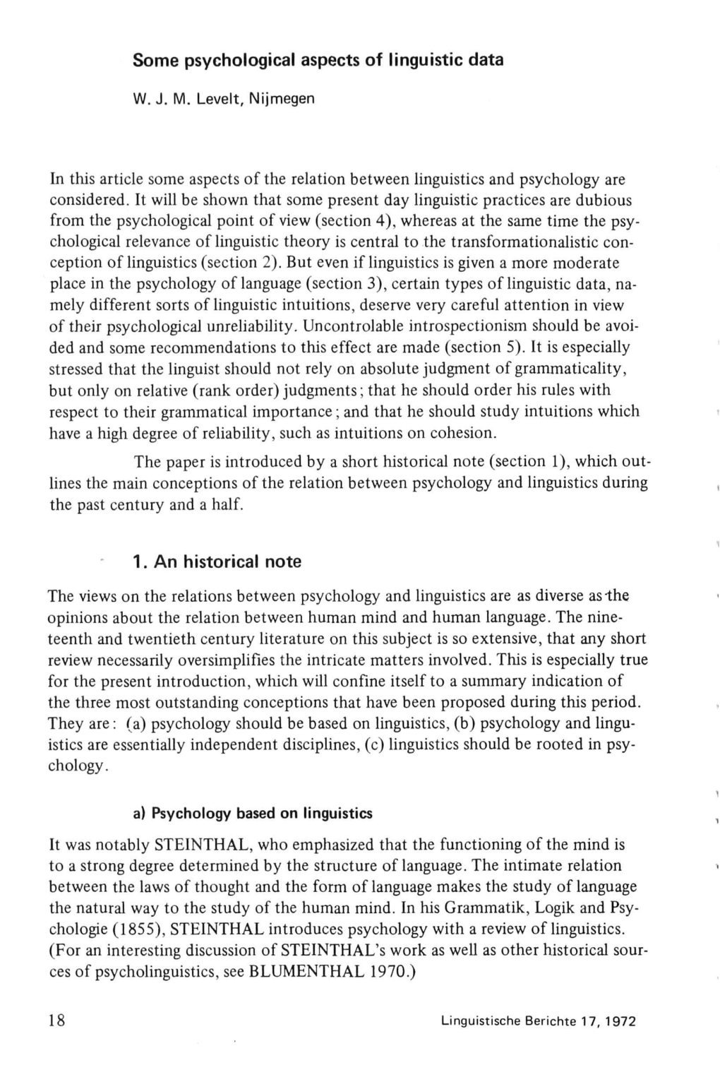 Language and Psychology. New York: Wiley, 1970