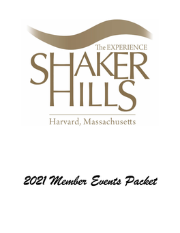 2021 Member Events Packet